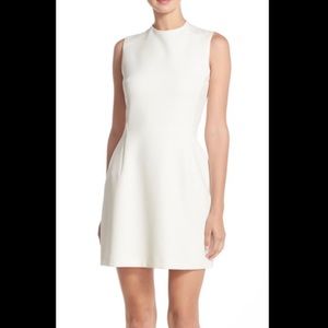 French Connection White Sundae Stretch Mini Dress